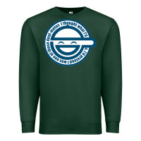 Sports Green Laughing Man GHOST IN THE SHELL Classic Premium Sweatshirt - SnappyArt