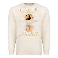 Sandshell assuming i'm just an old lady was your first mistake witch Premium Sweatshirt - SnappyArt