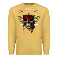 Antique Gold pirate the beatings will continue until morale improves Premium Sweatshirt - SnappyArt