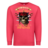 Cardinal pirate the beatings will continue until morale improves Premium Sweatshirt - SnappyArt
