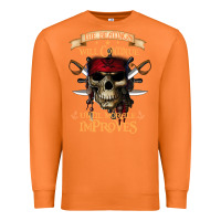 Carrot pirate the beatings will continue until morale improves Premium Sweatshirt - SnappyArt