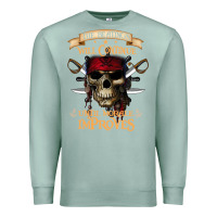 Seafoam pirate the beatings will continue until morale improves Premium Sweatshirt - SnappyArt
