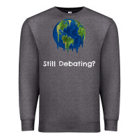 Charcoal Heather environmental climate change still debating summer Premium Sweatshirt - SnappyArt