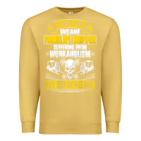 Antique Gold forklift operator get out of my way forklift driver t shirt Premium Sweatshirt - SnappyArt