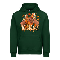 Forest Green Thankful black girl sneakers Urban Hoodie - RanaPortraitStore