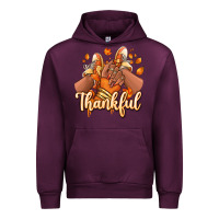Mauve Wine Thankful black girl sneakers Urban Hoodie - RanaPortraitStore