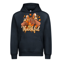 Navy Thankful black girl sneakers Urban Hoodie - RanaPortraitStore