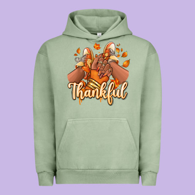 Thankful Black Girl Sneakers Urban Hoodie Designed By Ranaportraitstore