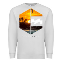 Dove Grey billabong Premium Sweatshirt - SnappyArt