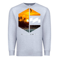 Heather Grey billabong Premium Sweatshirt - SnappyArt