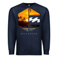 Navy billabong Premium Sweatshirt - SnappyArt