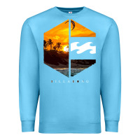 Ocean Blue billabong Premium Sweatshirt - SnappyArt