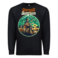 Black sturgill simpson retro Premium Sweatshirt - SnappyArt