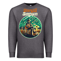 Charcoal Heather sturgill simpson retro Premium Sweatshirt - SnappyArt
