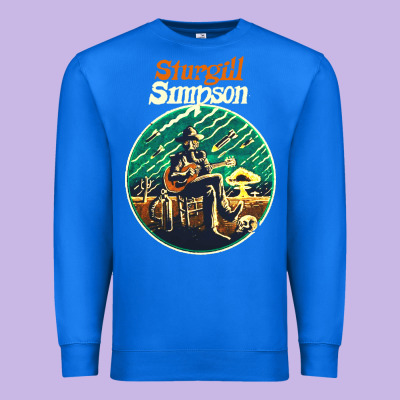 Sturgill Simpson Retro Premium Sweatshirt Designed By Snappyart