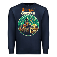 Navy sturgill simpson retro Premium Sweatshirt - SnappyArt