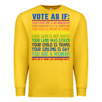 Lemon Vote As If Your Life Depends On It Human Rights Premium Sweatshirt - SnappyArt