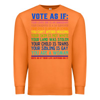 Carrot Vote As If Your Life Depends On It Human Rights Premium Sweatshirt - SnappyArt