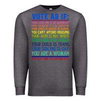 Charcoal Heather Vote As If Your Life Depends On It Human Rights Premium Sweatshirt - SnappyArt