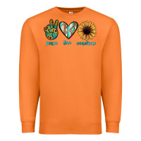Carrot peace love sunshine Premium Sweatshirt - JahusDesignShop