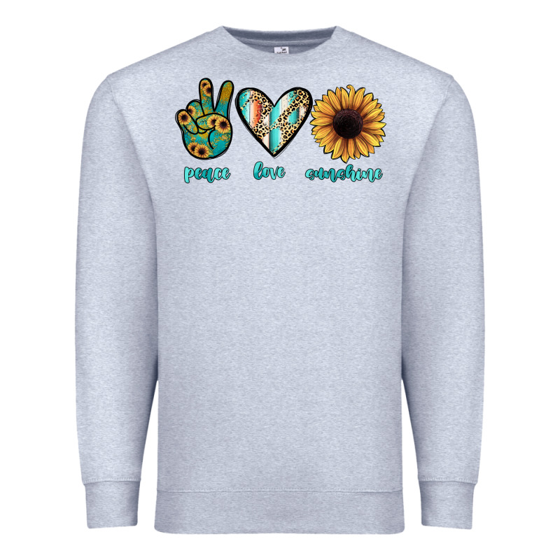 Peace Love Sunshine Premium Sweatshirt by JahusDesignShop | Teevron