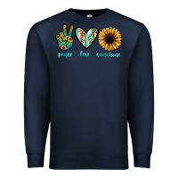 Navy peace love sunshine Premium Sweatshirt - JahusDesignShop