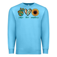 Ocean Blue peace love sunshine Premium Sweatshirt - JahusDesignShop