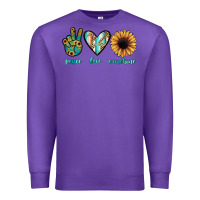 Purple peace love sunshine Premium Sweatshirt - JahusDesignShop