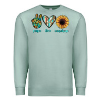 Seafoam peace love sunshine Premium Sweatshirt - JahusDesignShop