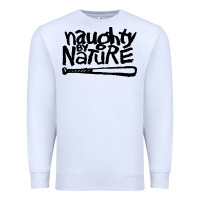 White naughty by nature Premium Sweatshirt - SnappyArt