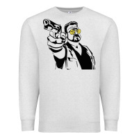 Oatmeal Heather big lebowski Premium Sweatshirt - SnappyArt
