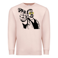 Pale Pink big lebowski Premium Sweatshirt - SnappyArt