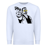 White big lebowski Premium Sweatshirt - SnappyArt