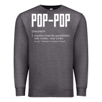 Charcoal Heather Pop Pop Gifts Grandpa Fathers Day Pop-Pop Premium Sweatshirt - SnappyArt
