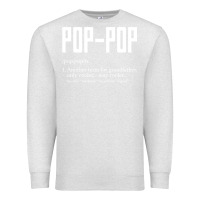 Oatmeal Heather Pop Pop Gifts Grandpa Fathers Day Pop-Pop Premium Sweatshirt - SnappyArt