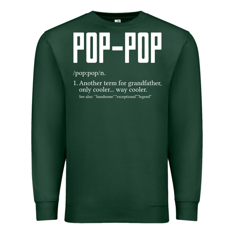 Pop Pop Gifts Grandpa Fathers Day Pop-pop Premium Sweatshirt by SnappyArt | Teevron