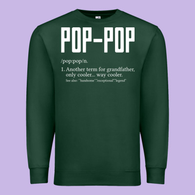 Pop Pop Gifts Grandpa Fathers Day Pop-pop Premium Sweatshirt Designed By Snappyart