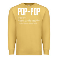 Antique Gold Pop Pop Gifts Grandpa Fathers Day Pop-Pop Premium Sweatshirt - SnappyArt