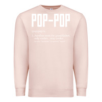 Pale Pink Pop Pop Gifts Grandpa Fathers Day Pop-Pop Premium Sweatshirt - SnappyArt