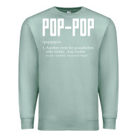 Seafoam Pop Pop Gifts Grandpa Fathers Day Pop-Pop Premium Sweatshirt - SnappyArt