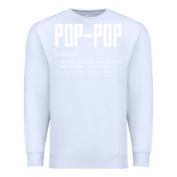 White Pop Pop Gifts Grandpa Fathers Day Pop-Pop Premium Sweatshirt - SnappyArt
