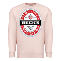 Pale Pink Beck’s-Dark Premium Sweatshirt - SnappyArt