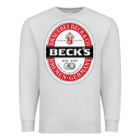 Dove Grey Beck’s-Dark Premium Sweatshirt - SnappyArt