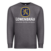 Charcoal Heather lowenbrau Premium Sweatshirt - SnappyArt