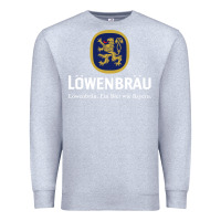 Heather Grey lowenbrau Premium Sweatshirt - SnappyArt