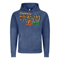 Vintage Denim Happy crawdi Gras Vintage Hoodie - LillyAllenDesigns