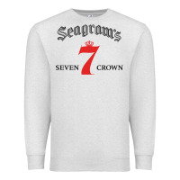 Oatmeal Heather Seagrams 7 Bk 1.png Premium Sweatshirt - SnappyArt