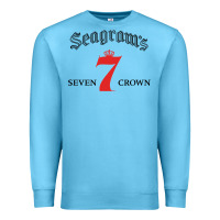Ocean Blue Seagrams 7 Bk 1.png Premium Sweatshirt - SnappyArt
