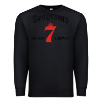 Black Seagrams 7 Bk 1.png Premium Sweatshirt - SnappyArt