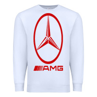 White amg Premium Sweatshirt - SnappyArt